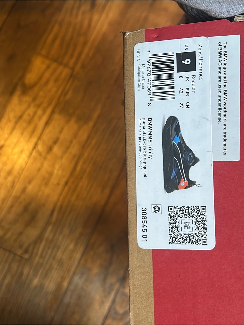 Puma Mens Sneakers in Black, Blue & Red